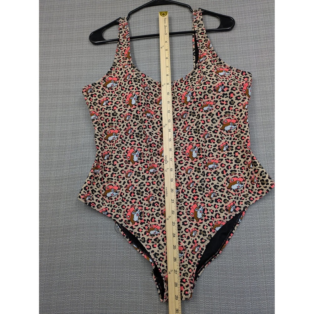 Buc-ee's Swimsuit Womens XL Multicolor Leopard Print One Piece Lined Stretch